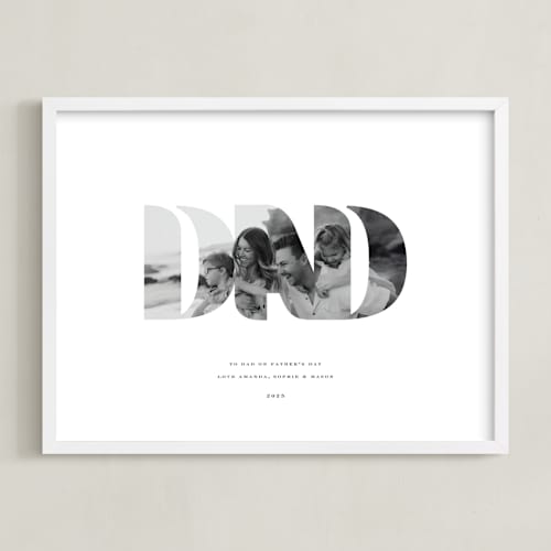 This is a chalk photo art by Olivia Kanaley Inman called dad: framed photo