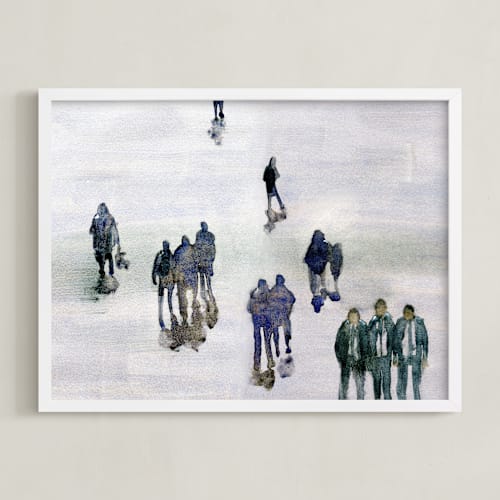 This is a blue petrol art with standard by Lulaloo called in the crowd