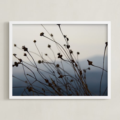 This is a dark blue art by lulu and isabelle called sway