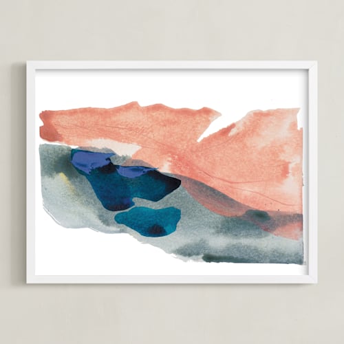 This is a blush pink art with standard by Lauren Adams called morning river