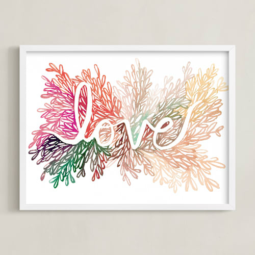 This is a blush art by Kelly Ventura called love