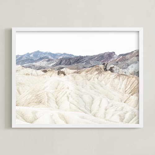 This is a cream art by Kamala Nahas called white canyon 4