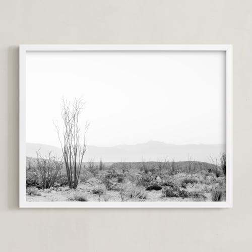This is a black and white art by Kamala Nahas called ocotillo ii