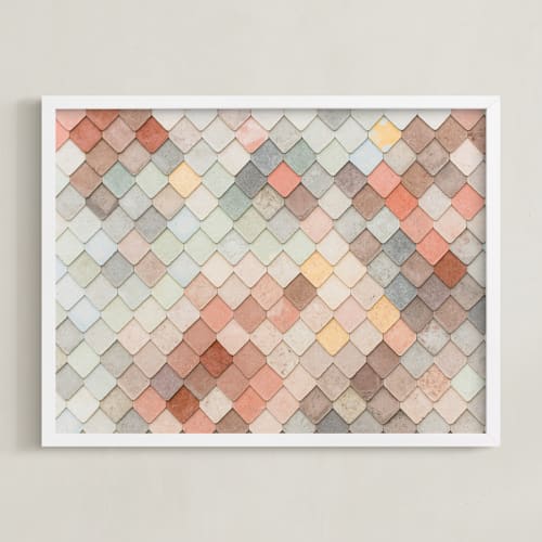 This is a salmon art by Annie Montgomery called scales