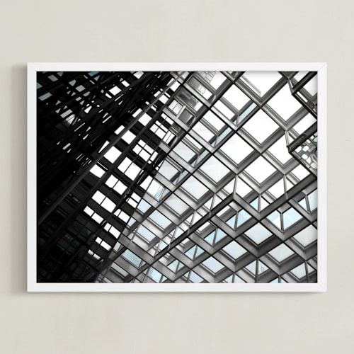 This is a ivory black art by Van Tsao called framing sky