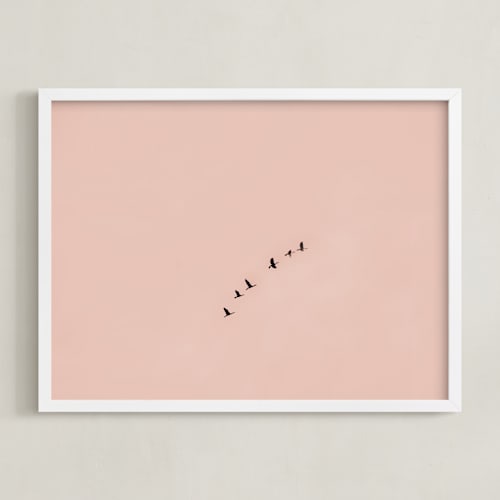 This is a blush art by Kaitie Bryant called birds in flight
