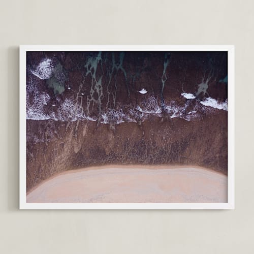 This is a grape purple art with standard by Alaric Yanos called above the sea