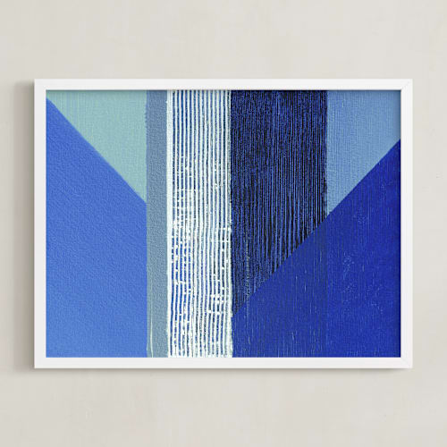 This is a blues art by Jen Florentine called hues