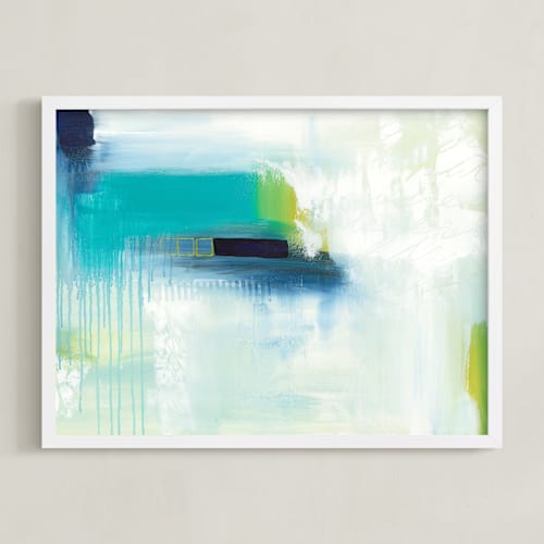 This is a ocean blues art with standard by Julie Hawkins called holiday from real