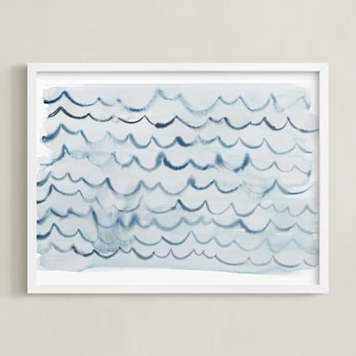 This is a pool blue art by Kelly Witmer called waves