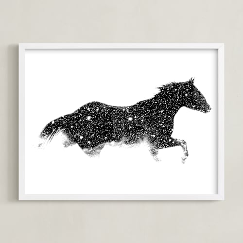 This is a frost art by Leslie Le Coq called snow chaser