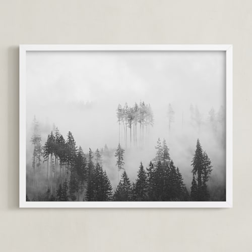 This is a grey art by Jennifer Morrow called morning fog