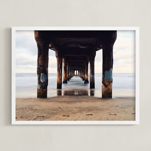 This is a light sand art by Christian Florin called shoot the pier