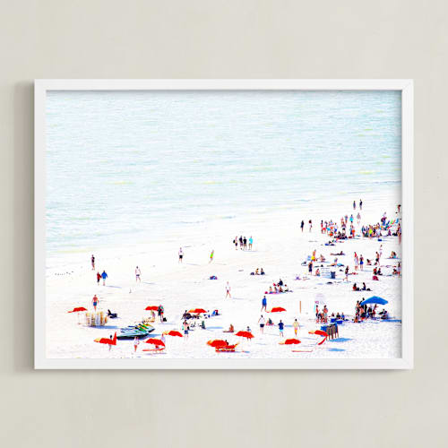 This is a vibrant sun art by Baumbirdy called bright beach