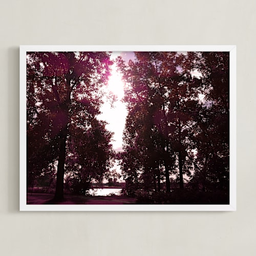This is a violet art by Arianne Colella called la vie en rose