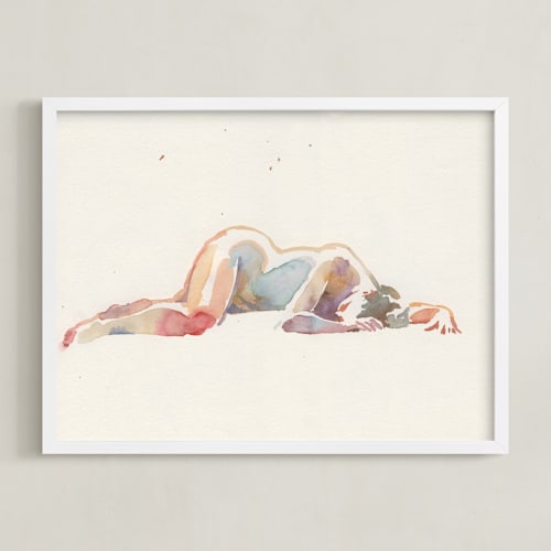 This is a nude pink art by Catilustre called melancolia