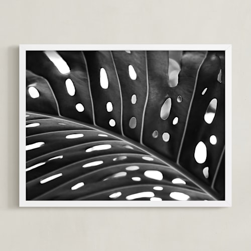 This is a black and white art by Amy Chapman Braun called peek a boo