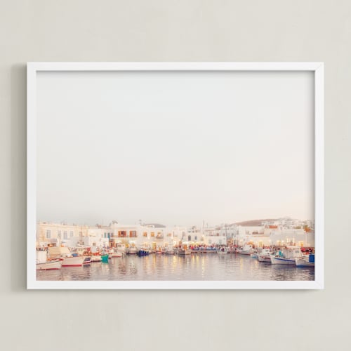 This is a grecian slate art by Gabrial Reising called evening in greece
