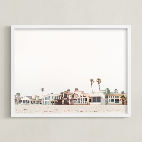 This is a beach art by Kamala Nahas called beach houses