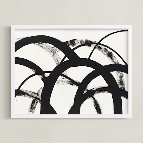 This is a shadow black art with standard by Christina Flowers called mountain shadows no. 2