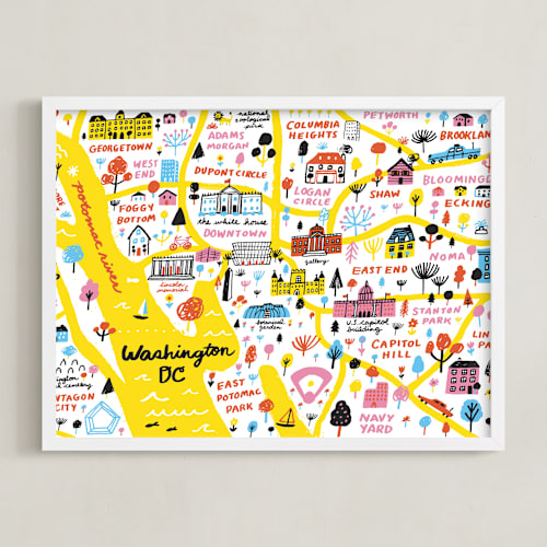 This is a sunshine art by Jordan Sondler called i love washington d.c.
