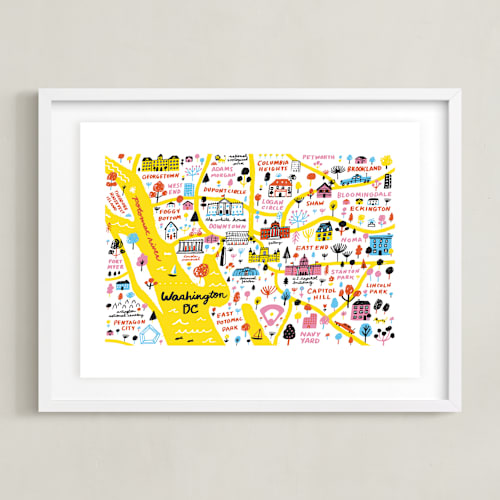 This is a sunshine art by Jordan Sondler called i love washington d.c.