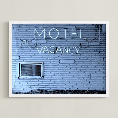 This is a no vacancy art with standard by Jonathan Brooks called no vacancy