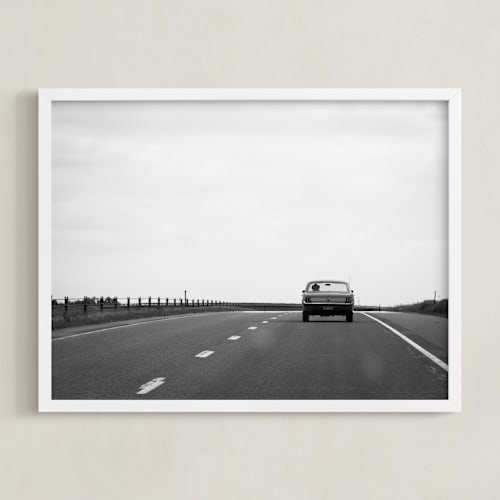 This is a black and white art by Kaitlin Rebesco called modern cowboy