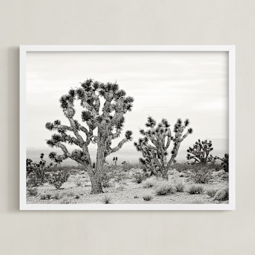 This is a joshua tree gray art by Kristi Jackson called joshua tree