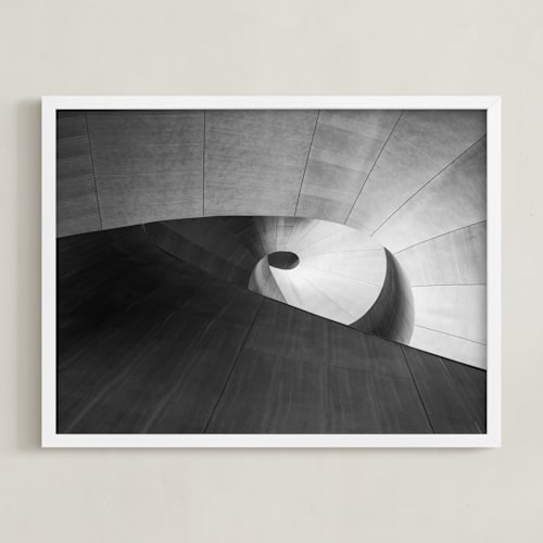 This is a ivory black art by Van Tsao called study the pi