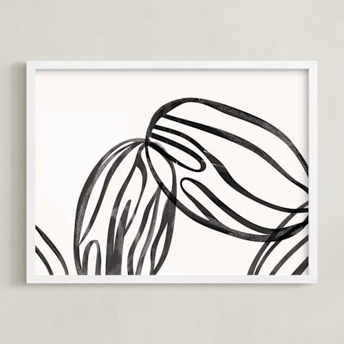 This is a graphite art with standard by Carolyn MacLaren called almond milk