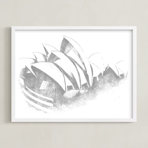 This is a slate art by Paul Berthelot called sydney opera house