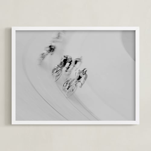 This is a black and white art by Catherine Culvenor called velodrome