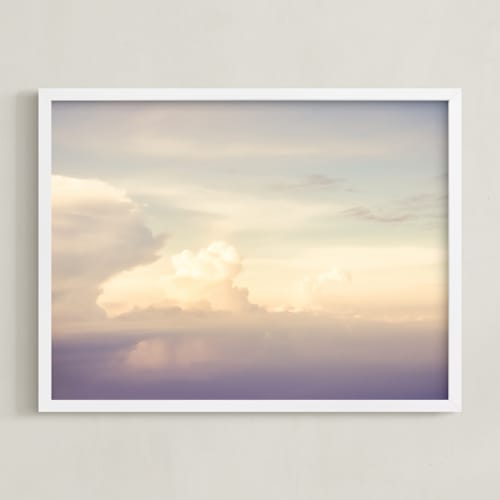 This is a dreamy art by Qing Ji called flying with clouds