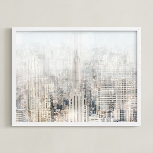 This is a beige art by 1885 Atelier called big apple blur