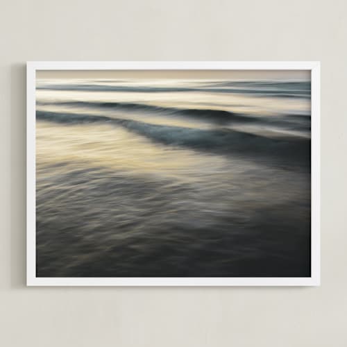 This is a soft sunset art by Tal Paz-Fridman called the uniqueness of waves xxvi