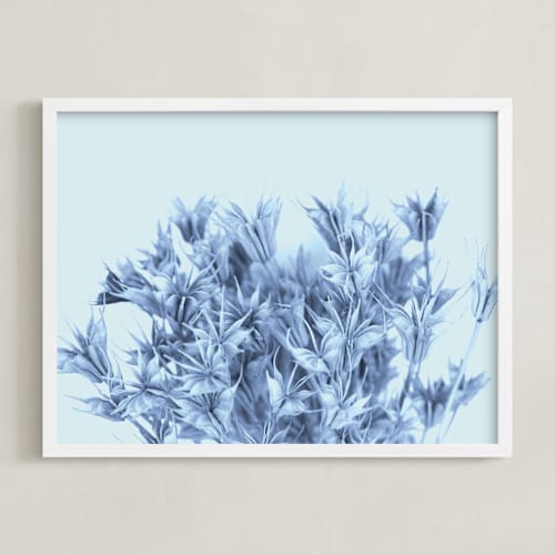 This is a misty blue art by Jonathan Brooks called i remember