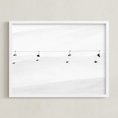 This is a grey art by Massimiliano Massimo Borelli called into the white