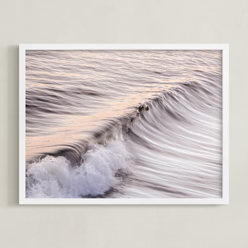 This is a purple rose gold art by Lisa Sundin called cayucos soft waves 