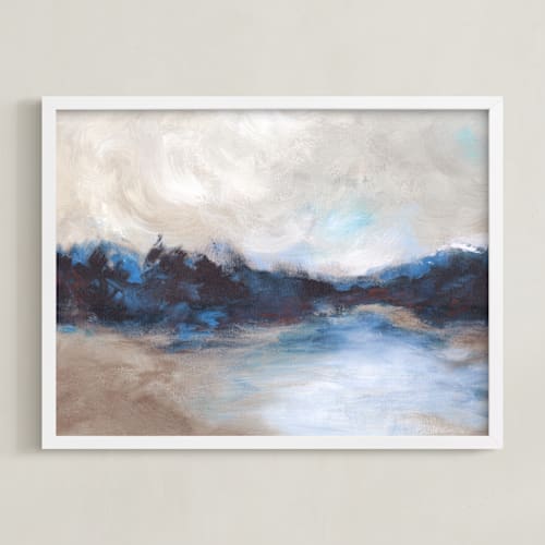 This is a phthalo blue art with standard by Lorent and Leif called saint mary's lake