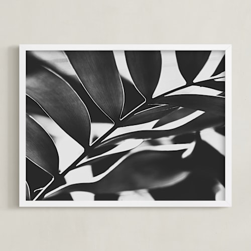 This is a black and white art by Amy Chapman Braun called glowing botanical i