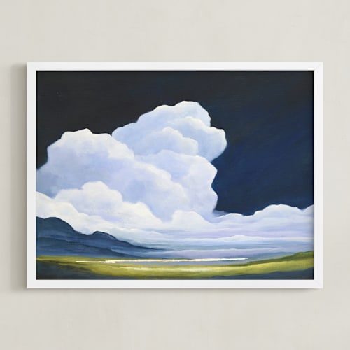 This is a classic blue art with standard by Mya Bessette called porcelain sky