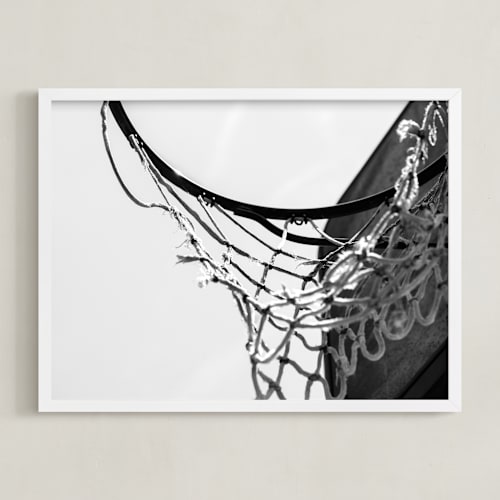 This is a analog art by Jennifer Mckinnon Richman called hoop dreamin'