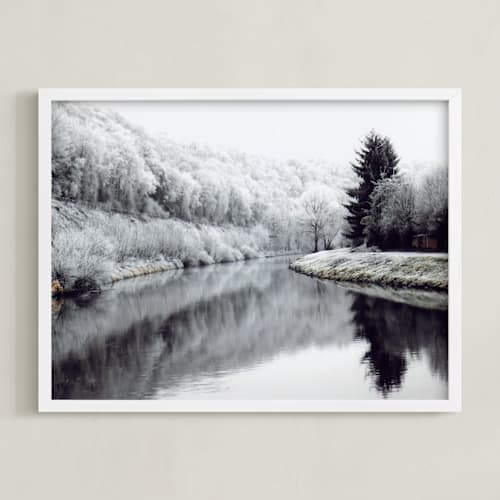 This is a white art by Eva Marion called winter's breath