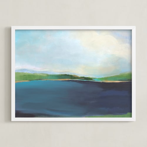 This is a lake blue art by AlisonJerry called lake view