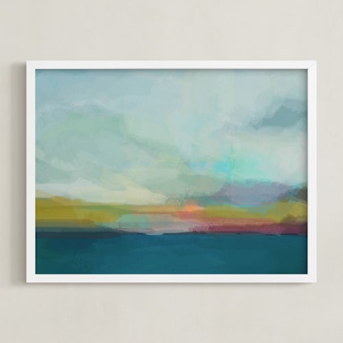 This is a teal art by AlisonJerry called morning walk ii