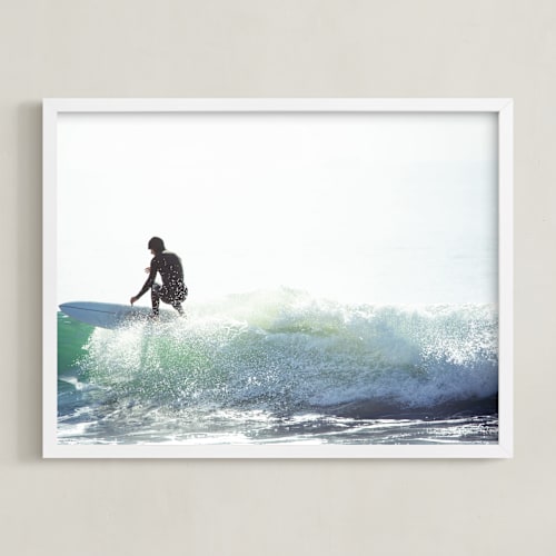 This is a ocean blue art by Mike Sunu called carve