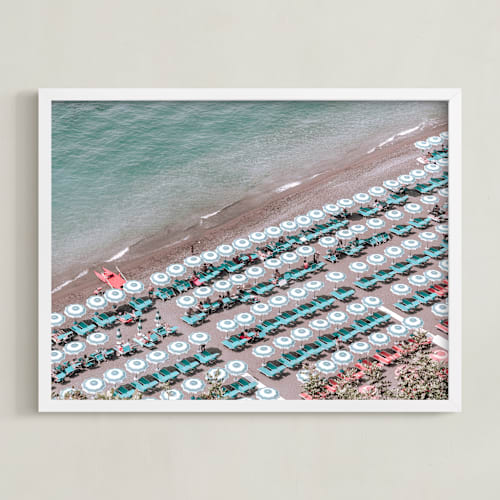 This is a cyan art by Heather Loriece called spiaggia grande