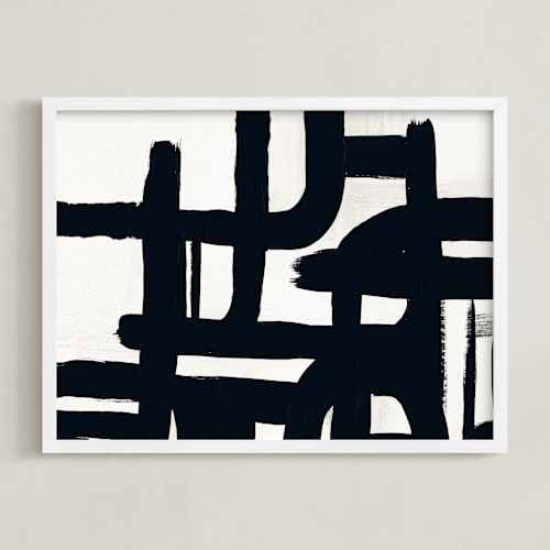 This is a black and white villa art by Carmen Guedez called black and white series iii