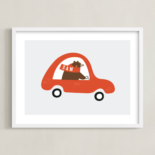This is a tomato personalized art for kids by Angela Thompson called fast bear